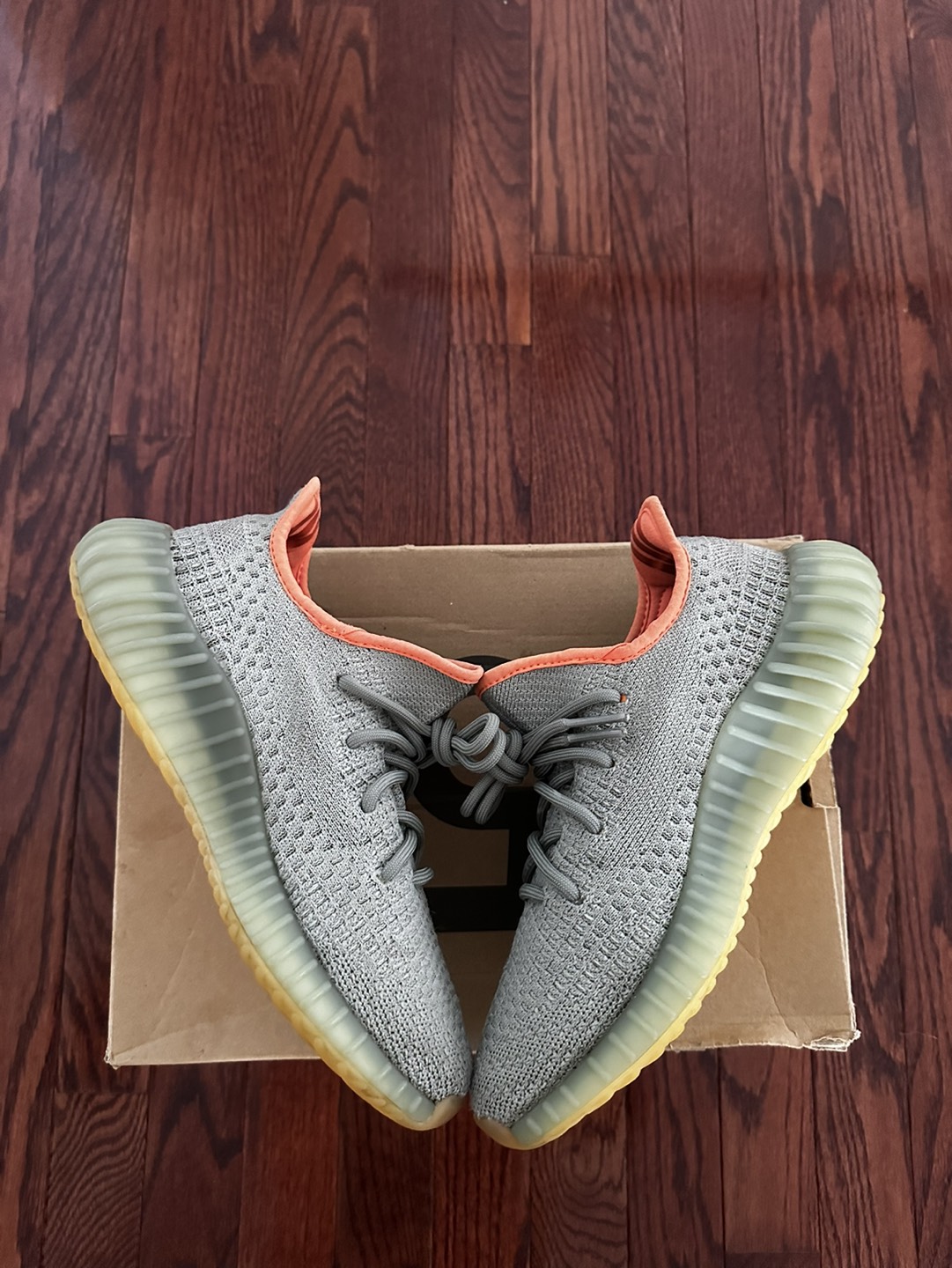 Authentic Yeezy 350 V2 Desert Sage With Replacement box - photo 5