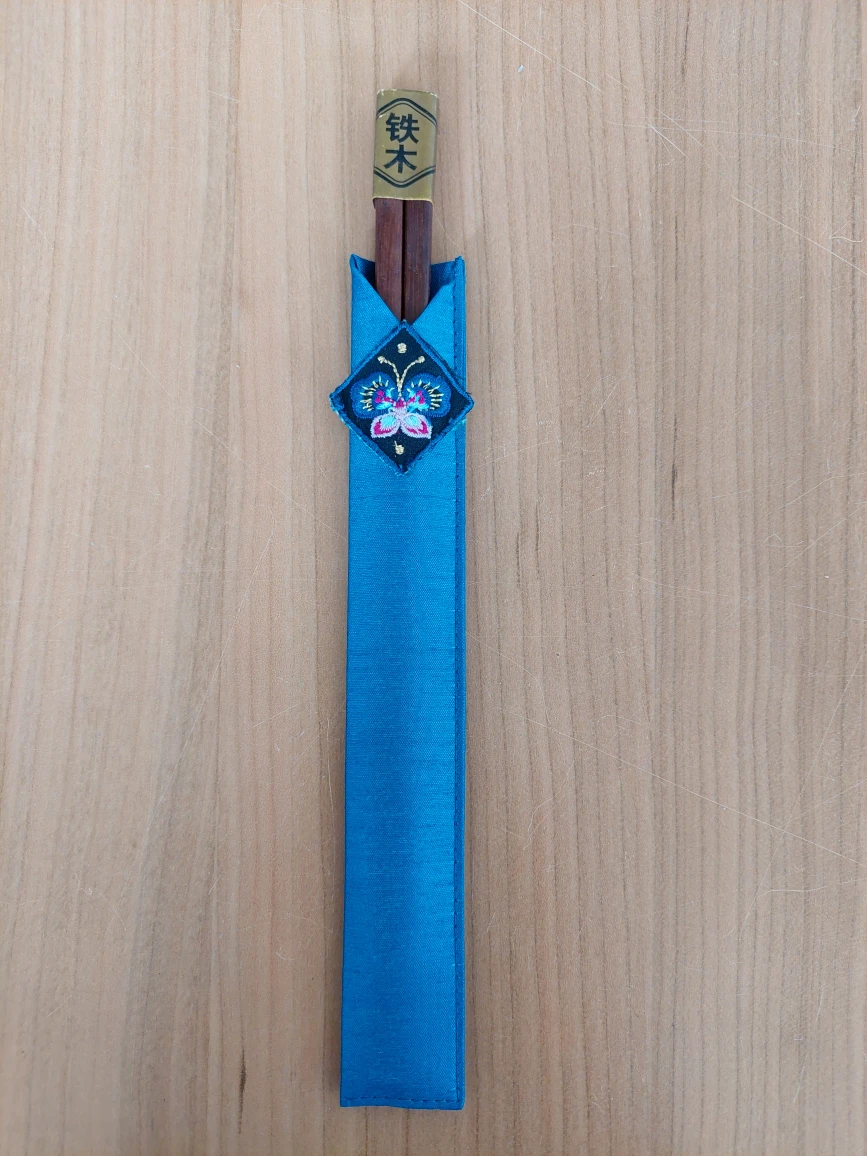 NEW bamboo chopsticks with cover - photo 3