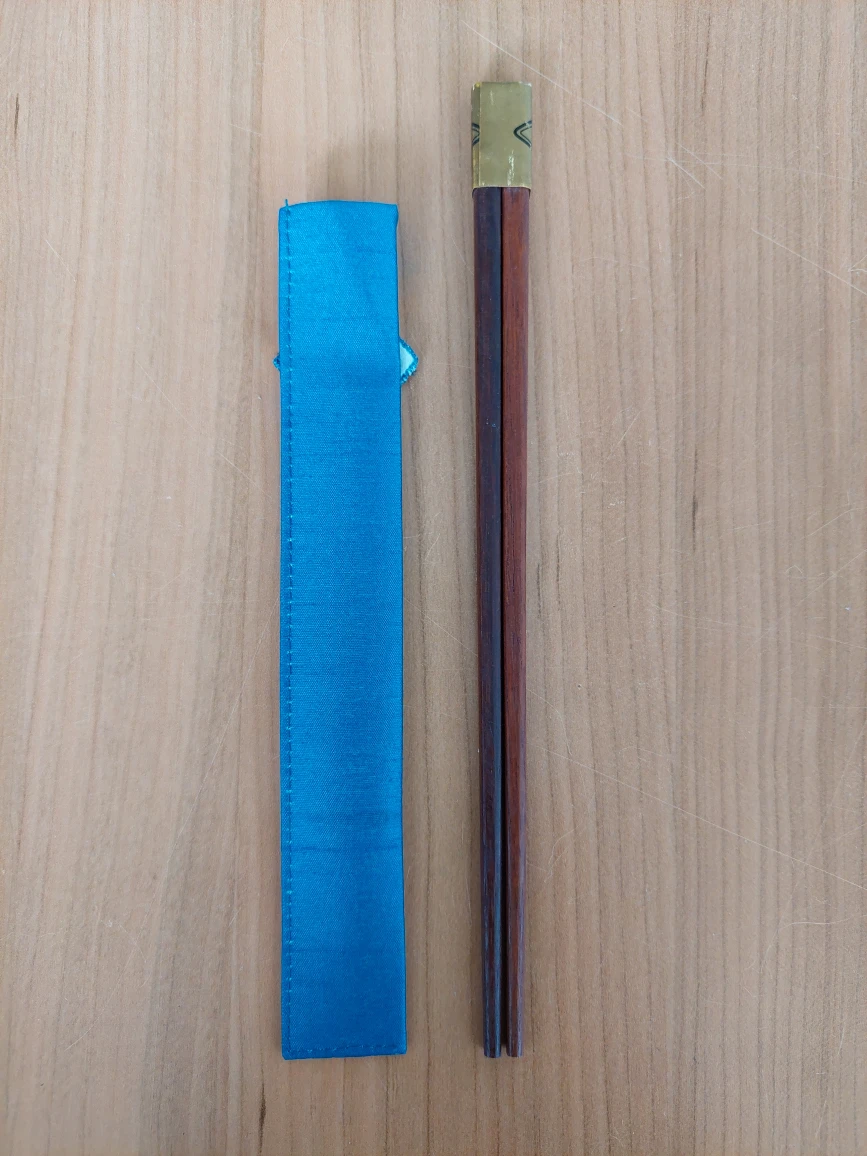 NEW bamboo chopsticks with cover - photo 4
