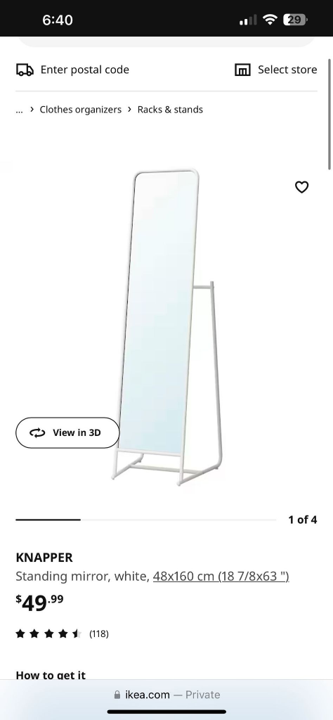 Beautiful Napper Ikea mirror