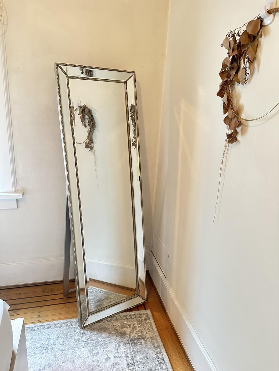 Full-length floor mirror