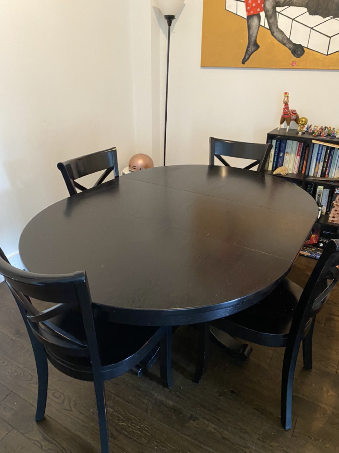 Solid Wood Dining Table With 4 Chairs - photo 2