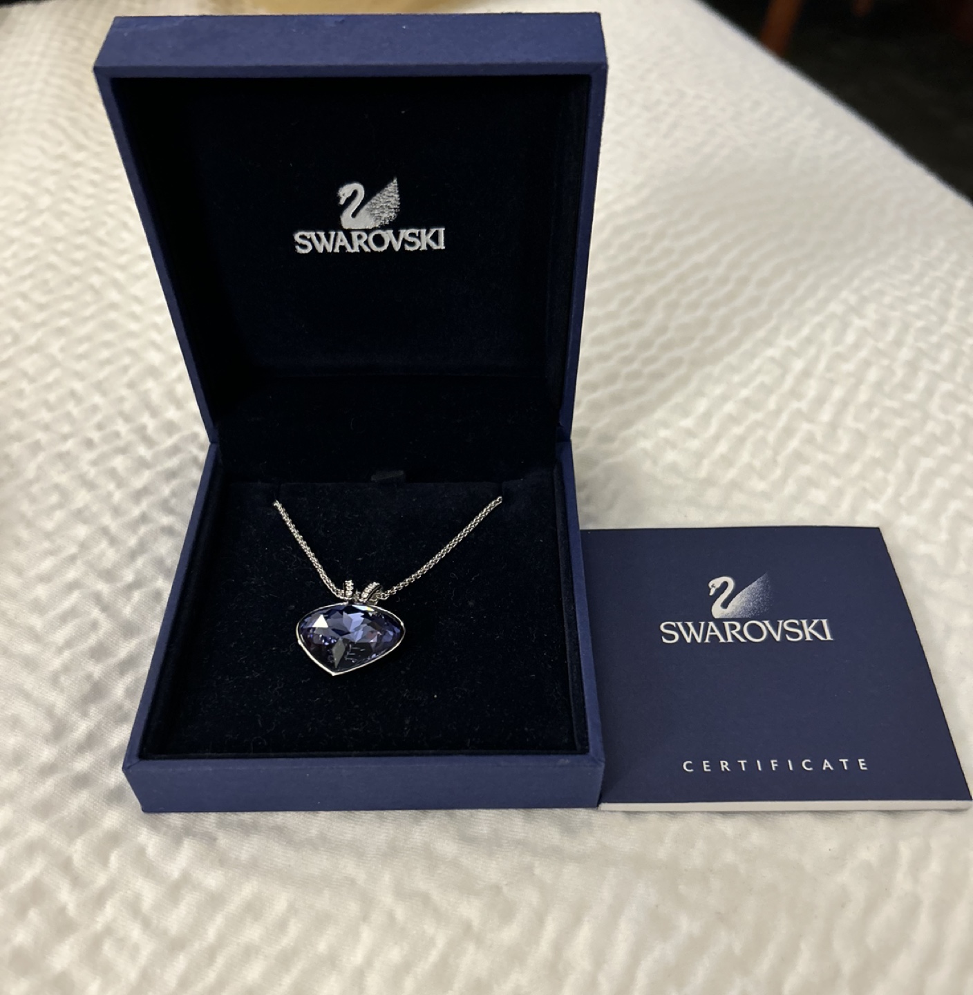 New Swarovski Sapphire Crystal Necklace thumbnail