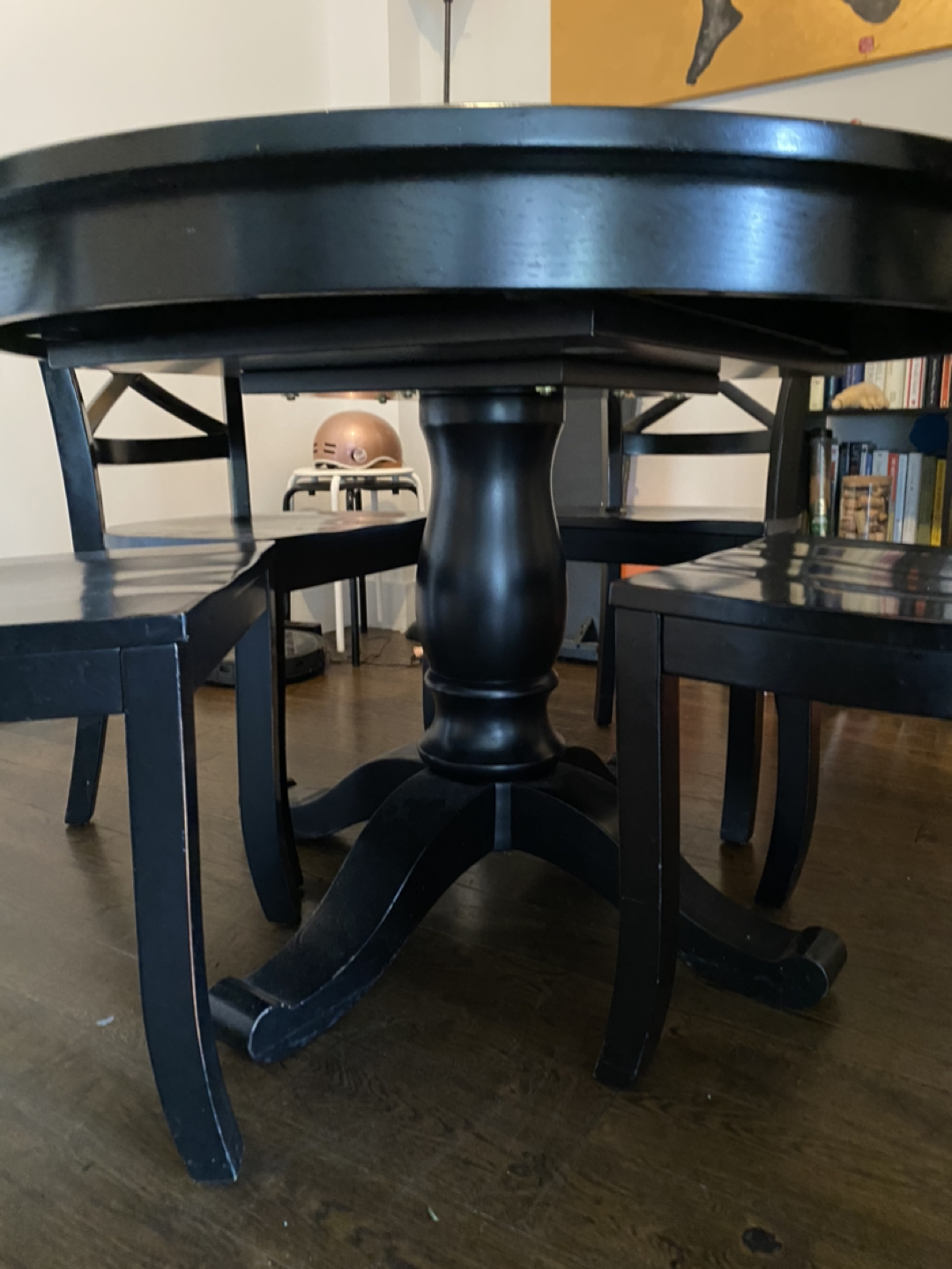 Solid Wood Dining Table With 4 Chairs - photo 3
