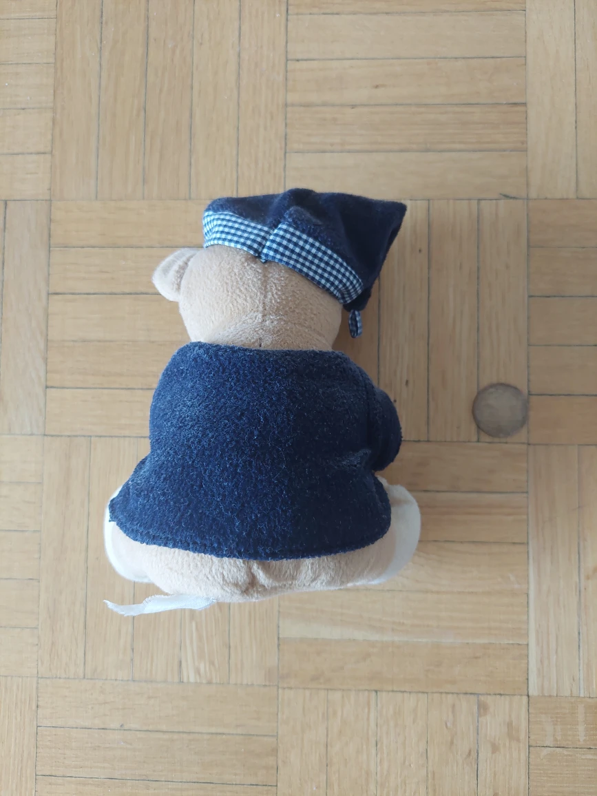 Teddy bear in pjs stuffed animal rattle toy - photo 3