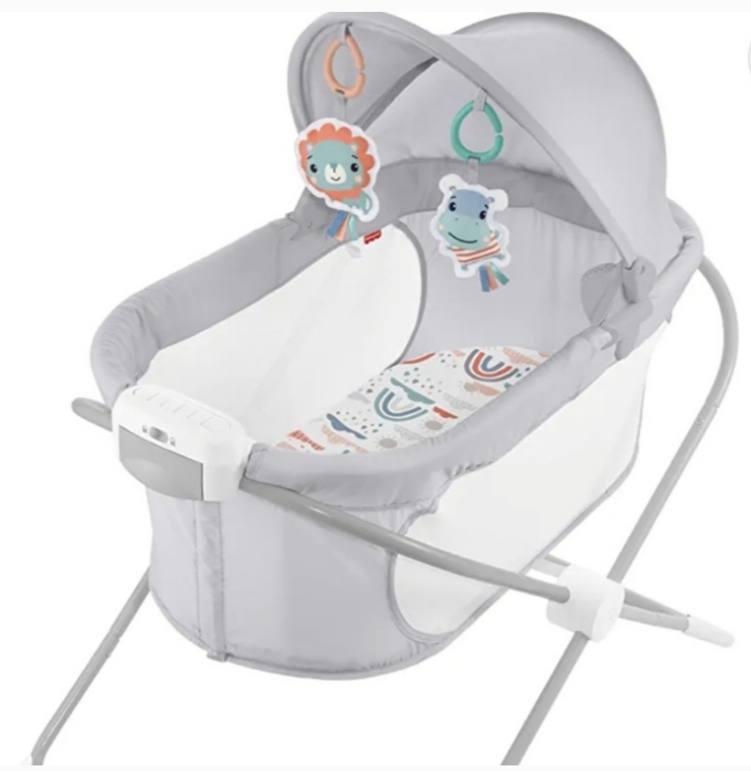 Fisher Price Baby Portable rocking bassinet with canopy, m