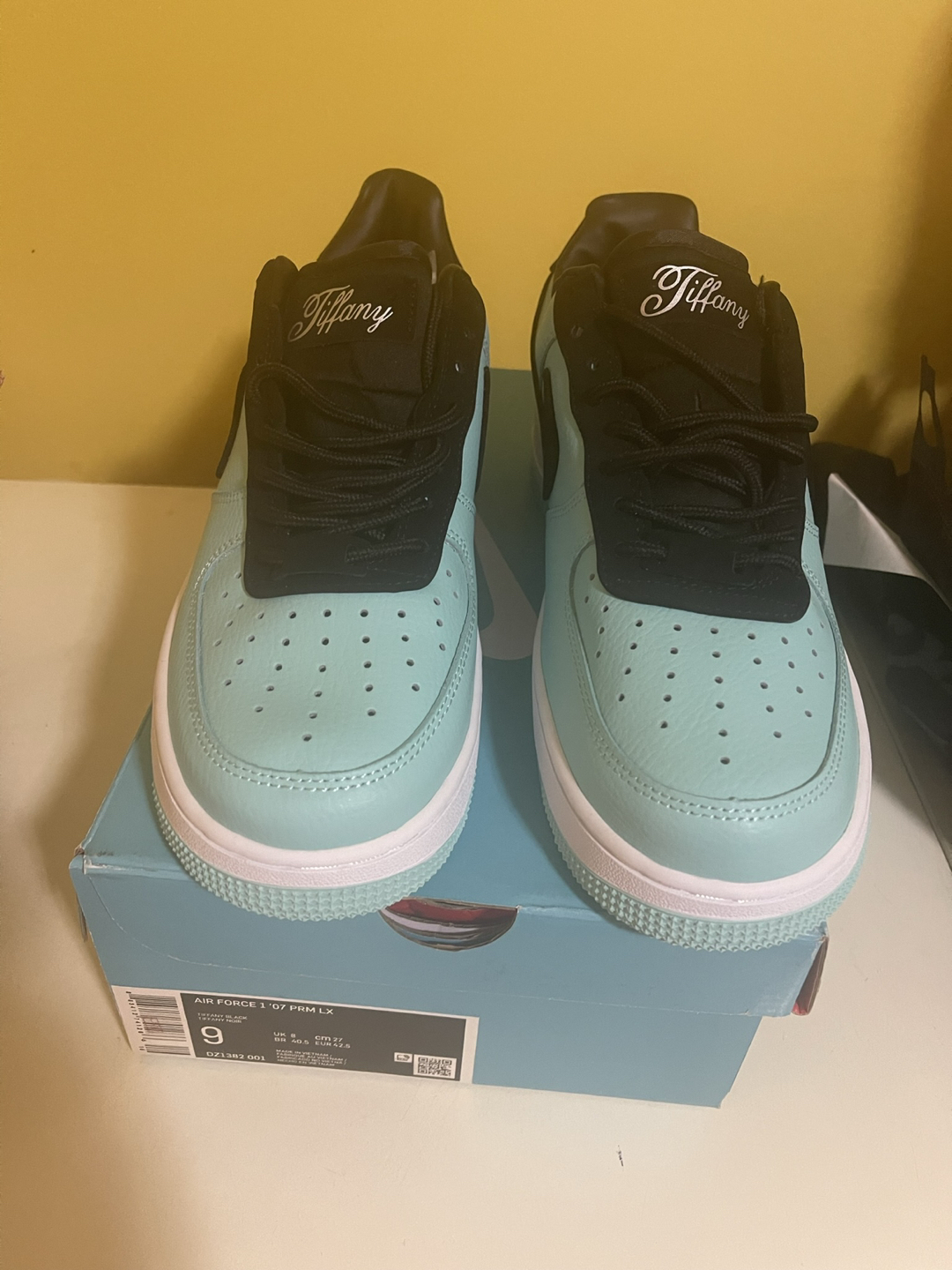 Custom F&F AF1 Tiffany Air Dunk Low Not High 8.5 9.0 9.5 Jordan - photo 2
