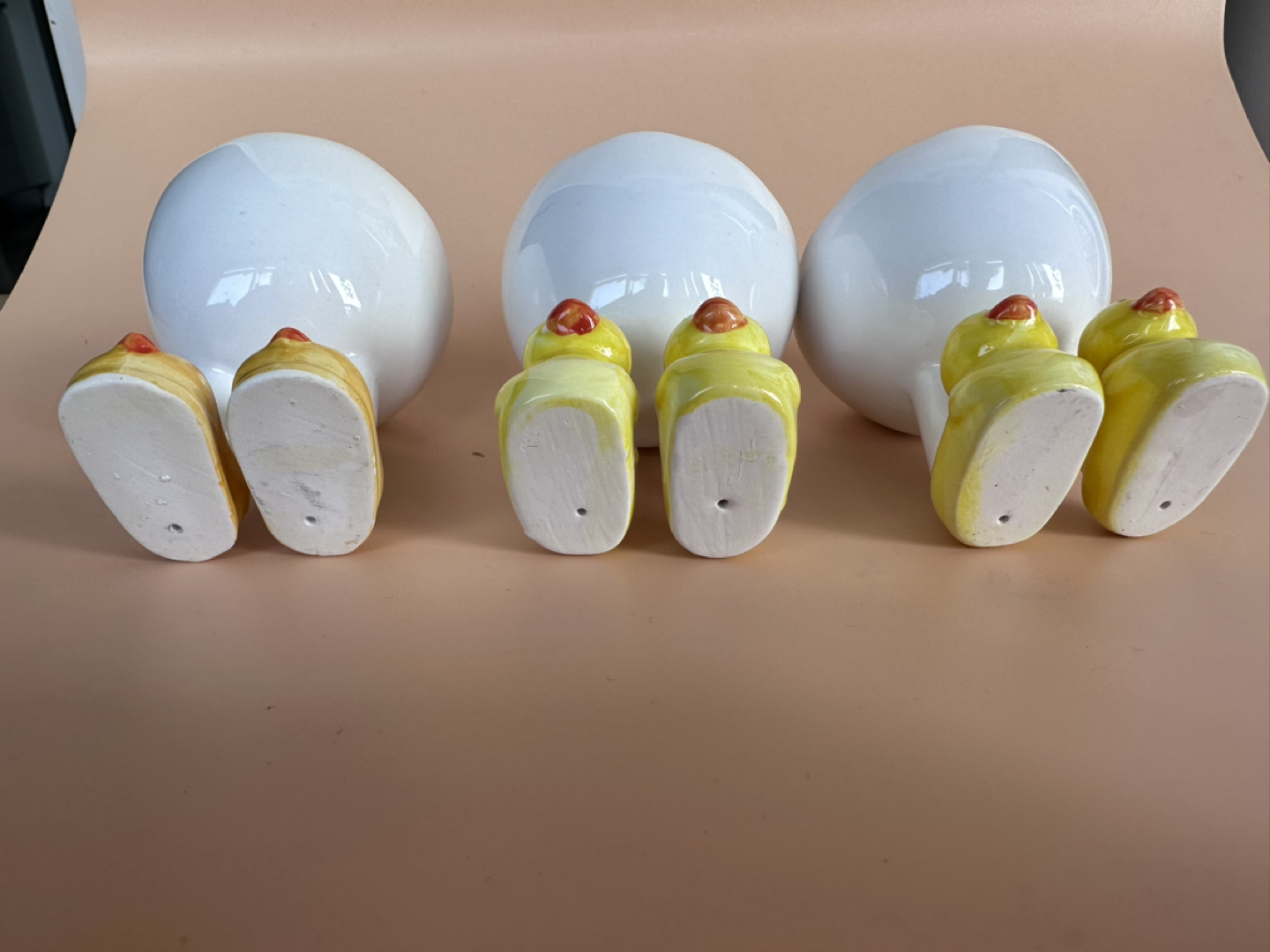 3 Vintage Breakfast Egg Holders - photo 4