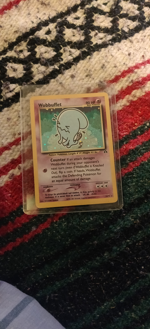 Wobbuffet Holographic Pokemon Card thumbnail