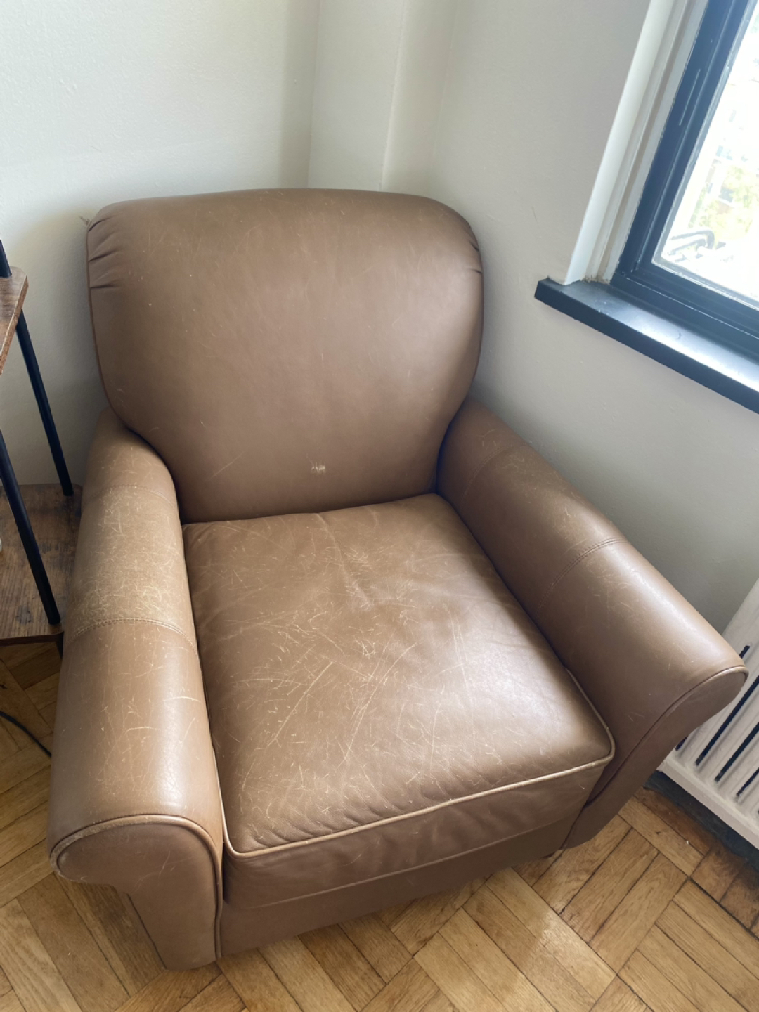 Deep & Comfy Brown Arm Chairs (2!) - photo 3