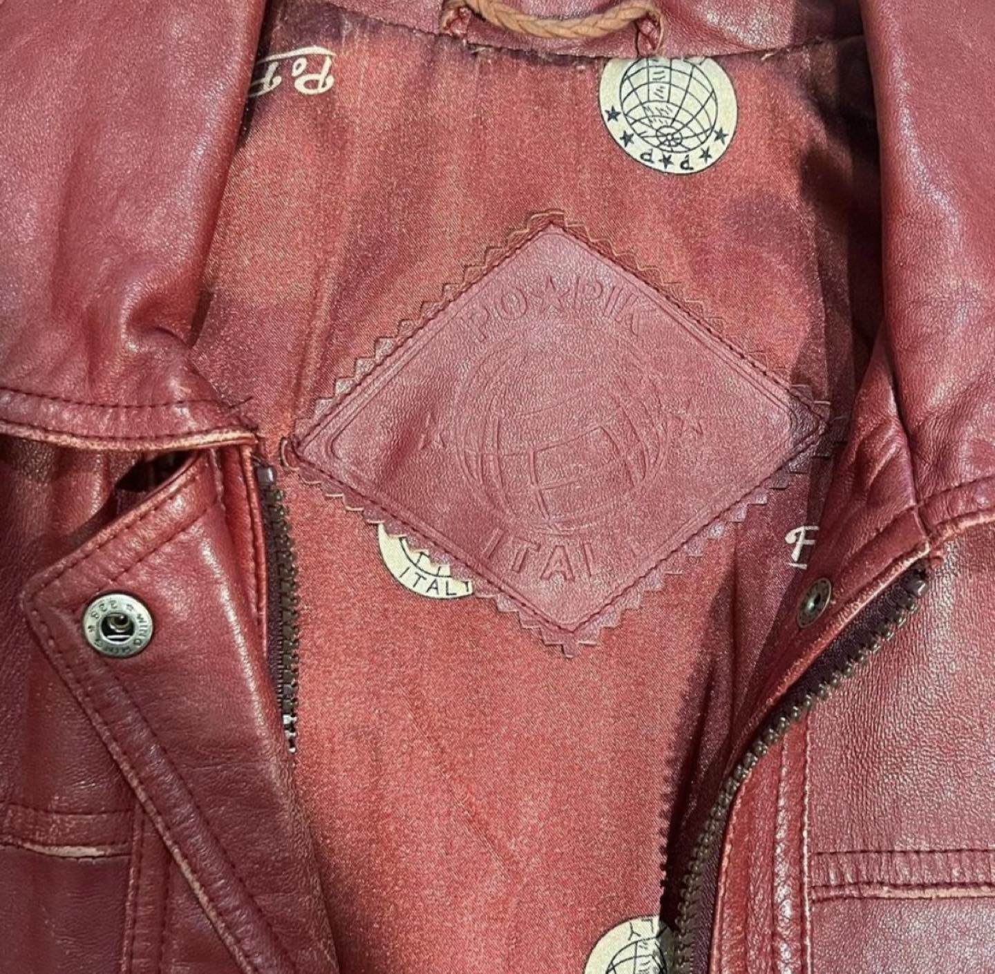 💞Retro Rosy Leather Jacket - photo 4