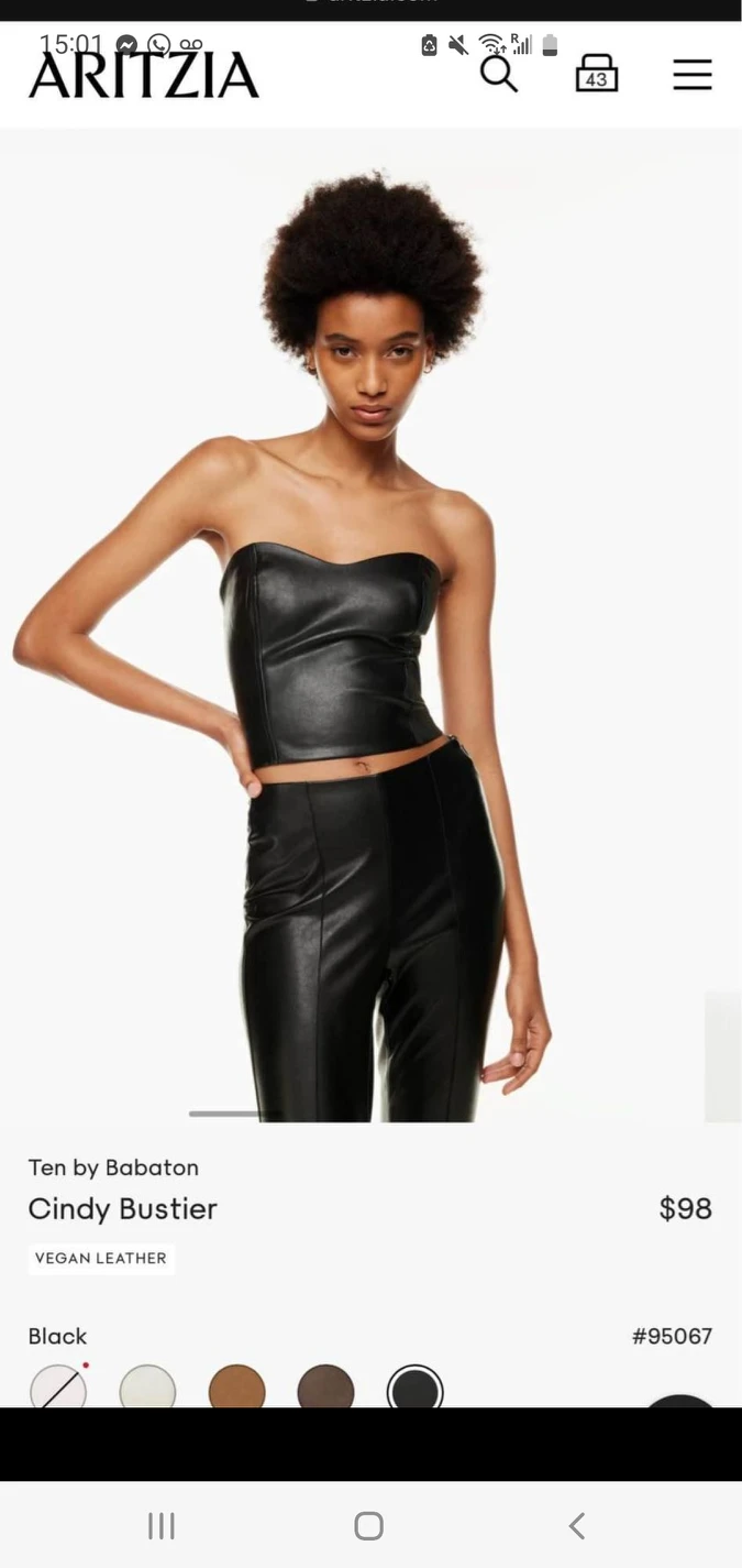 Cindy Bustier by Babaton from ARITZIA