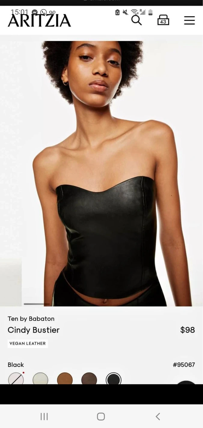 Cindy Bustier by Babaton from ARITZIA - photo 2