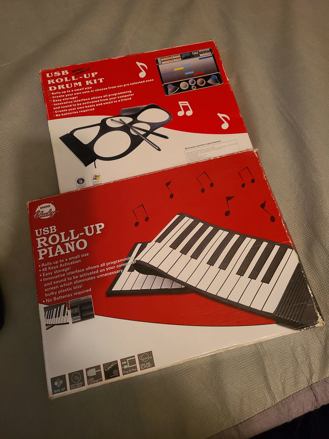 USB roll up drum kit and piano thumbnail