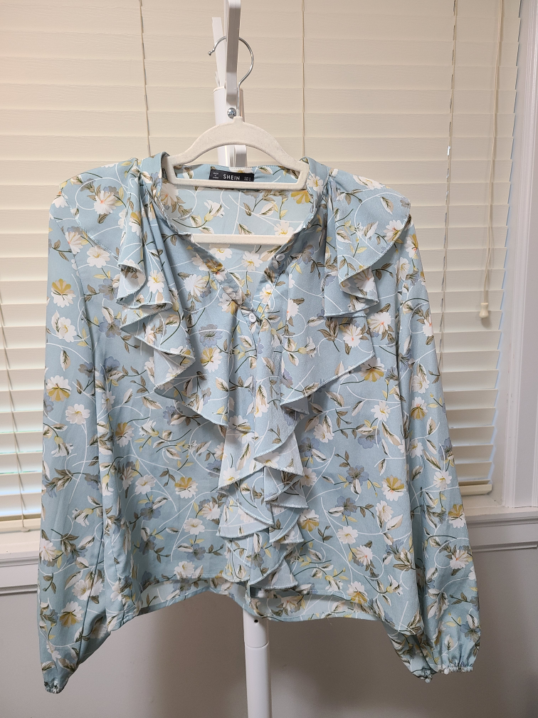 Floral Ruffle Blouse thumbnail