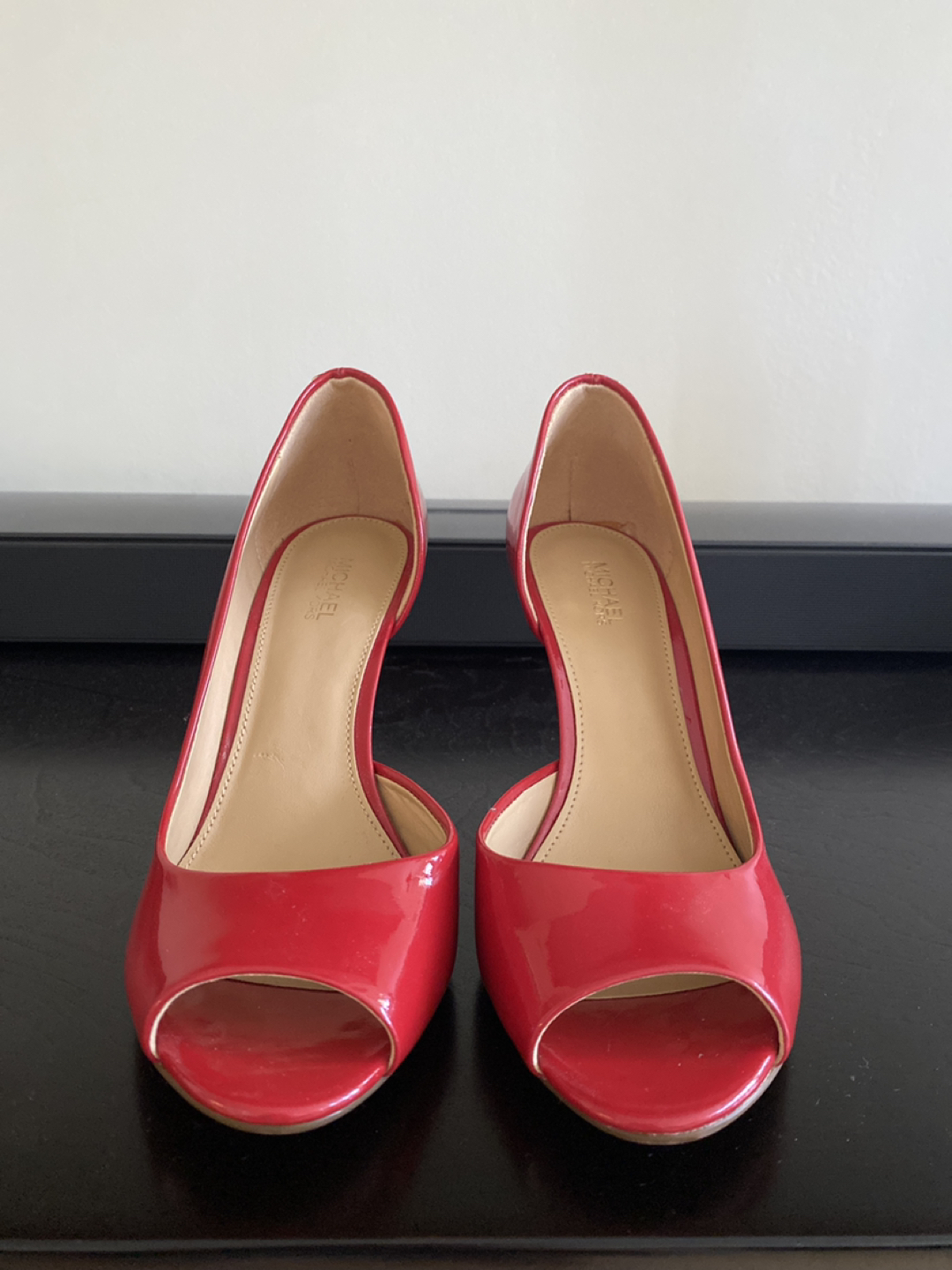 Michael Kors Red Peep Toe Heel (size 6) image indicator(2)