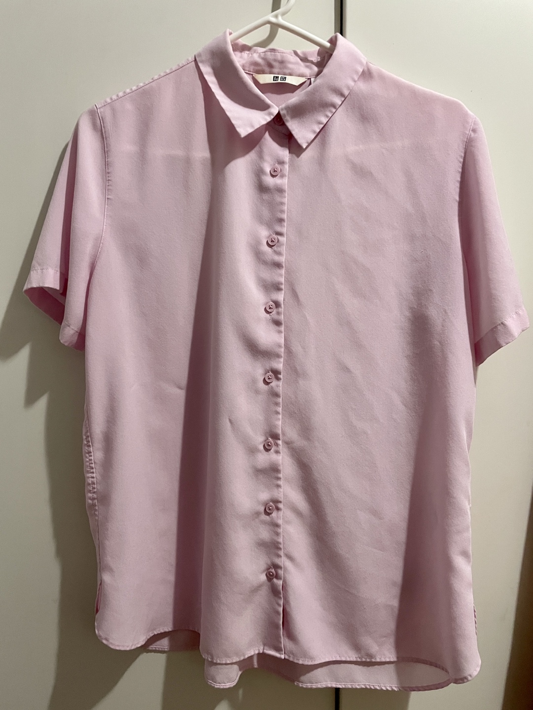 Uniqlo light pink summer shirt size:M thumbnail