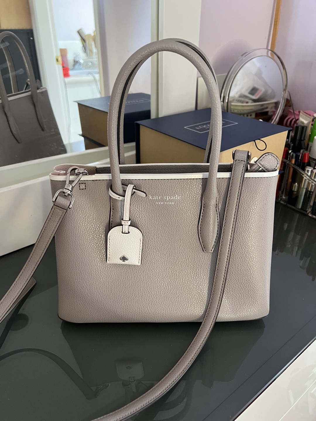 Kate spade bag ( grey) thumbnail