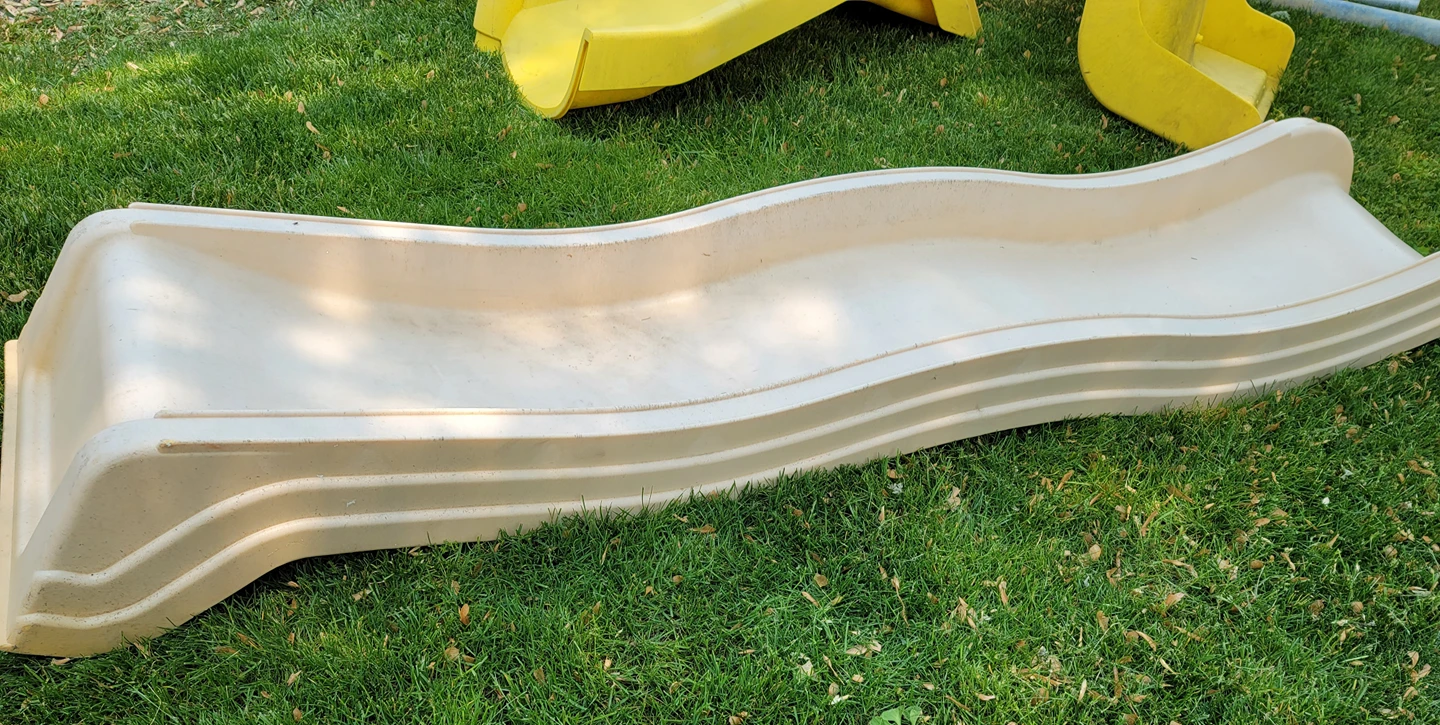 6ft wave slide for wooden playground
