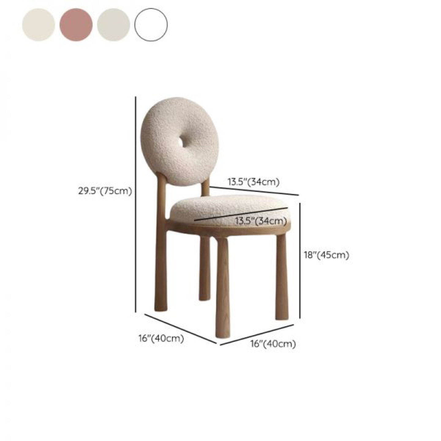 Boucle Chairs set of 4 - photo 2