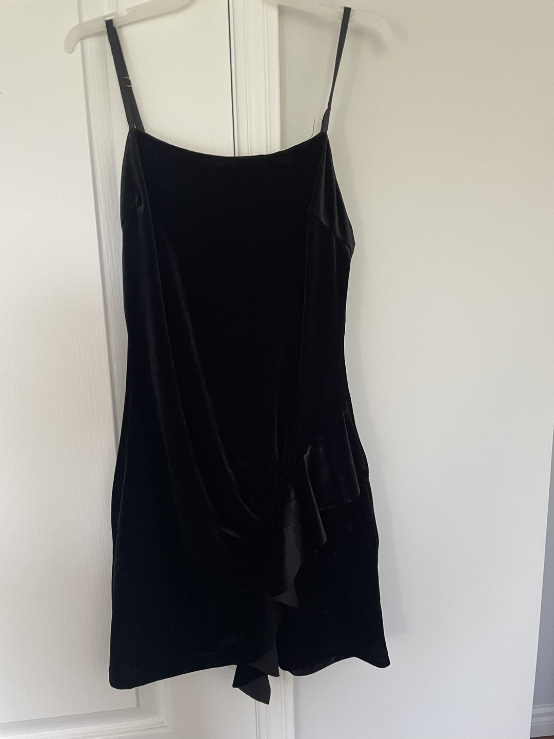 Black Short Velvet Dress
