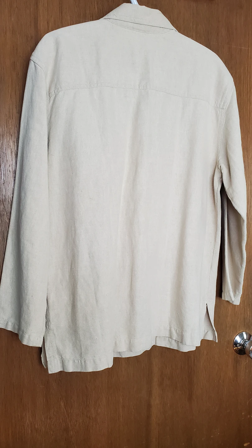 Linen Jacket and short set image indicator(2)