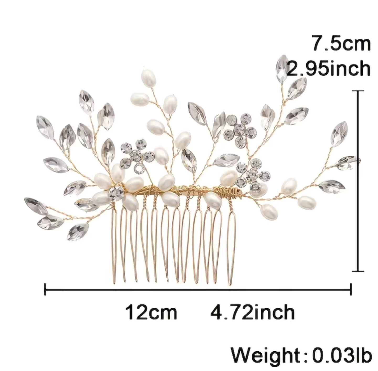 Wedding hairpiece for bride - photo 3