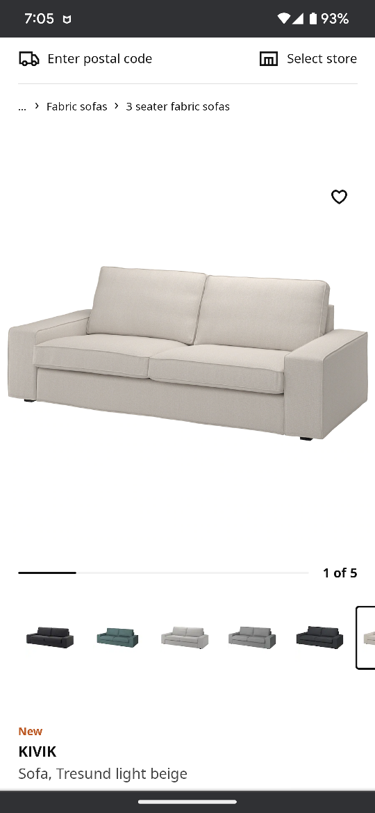 IKEA Kivik 3 Seater Sofa - photo 5