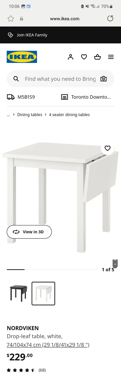 IKEA folding table