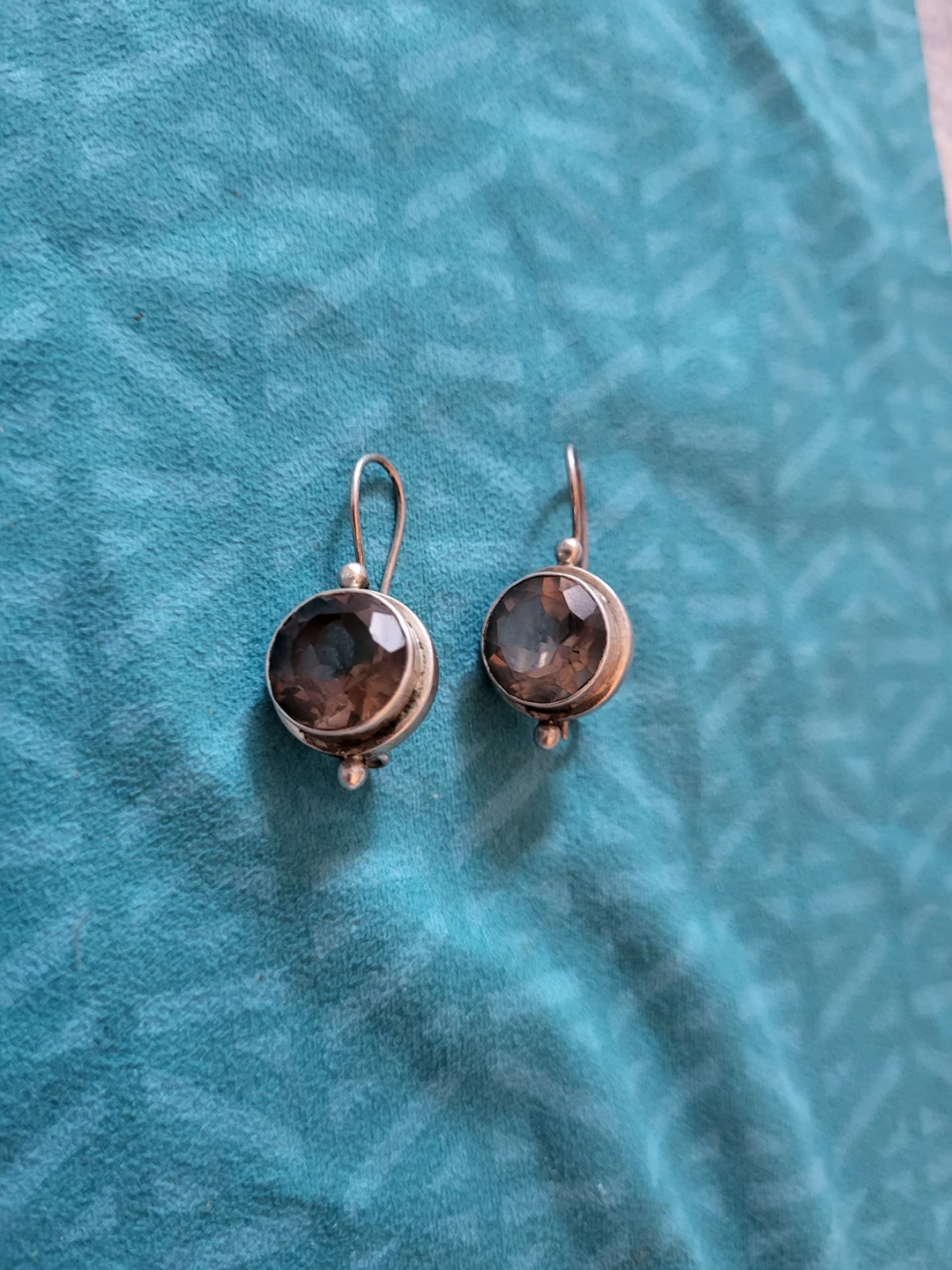 smoky quartz sterling silver