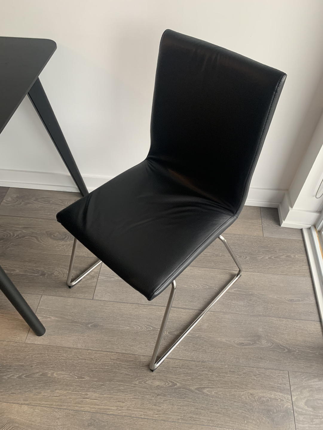 Dining black table and chairs set (or separate) - photo 4