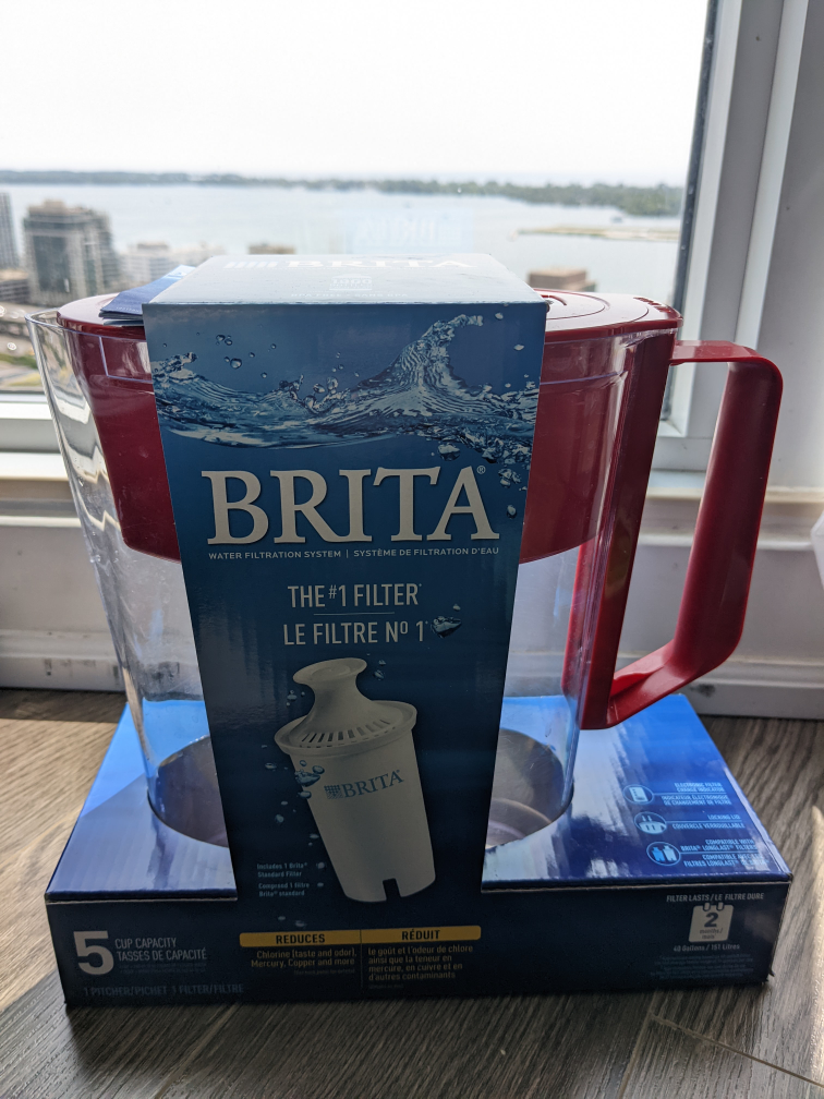 Red Brita Jug (no filter)