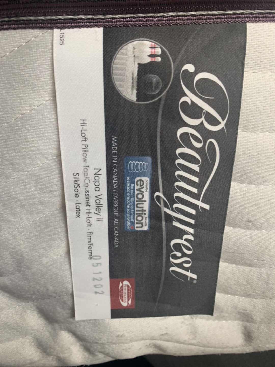 Free Simmons Queen Mattress Napa Valley 2 thumbnail