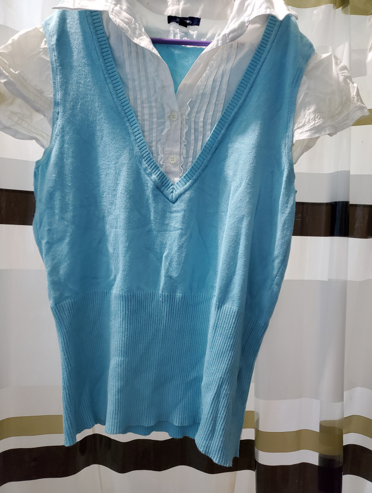 Assorted set of 6 faux collar sweater shirts image indicator(5)