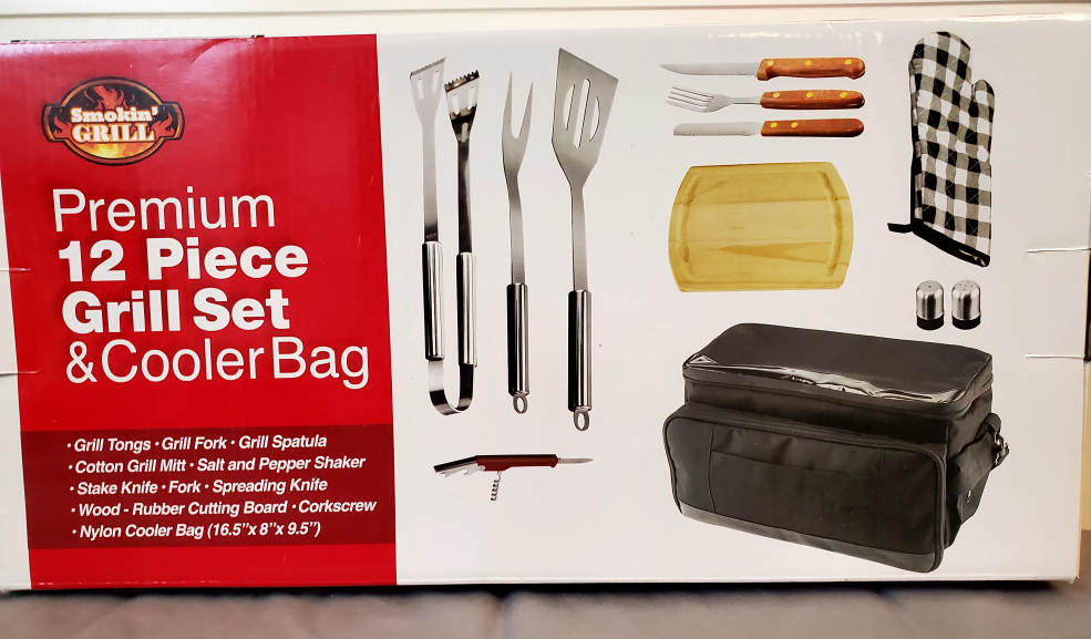NEW Smokin Grill - Premium 12 piece grill set & cooler bag image indicator(2)