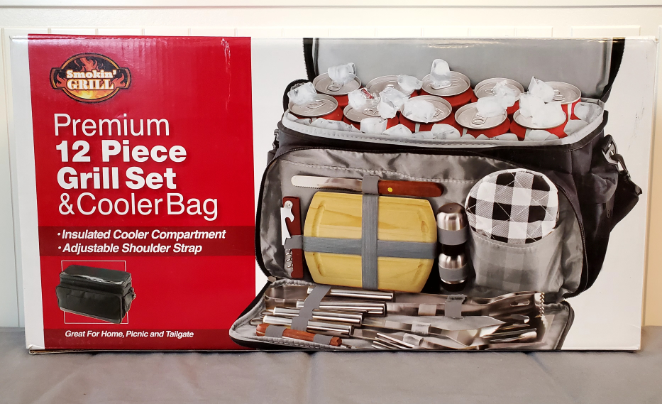 NEW Smokin Grill - Premium 12 piece grill set & cooler bag image indicator(3)