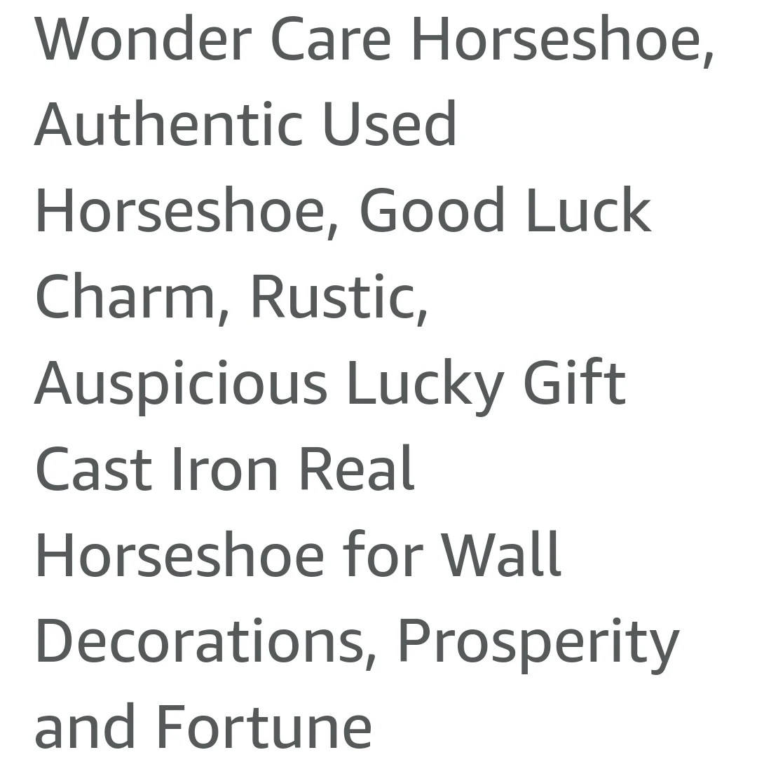 Decorations Horsehoe Cast iron. price firm image indicator(5)