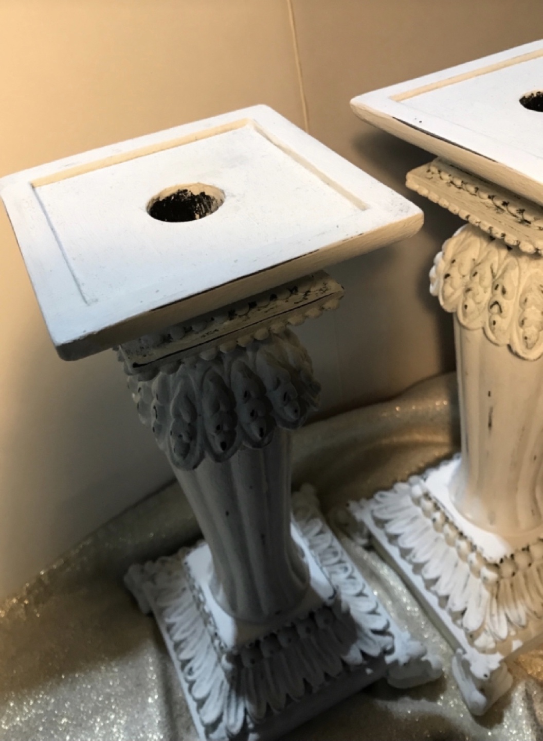 French / Shabby Chic Candle Holders image indicator(2)