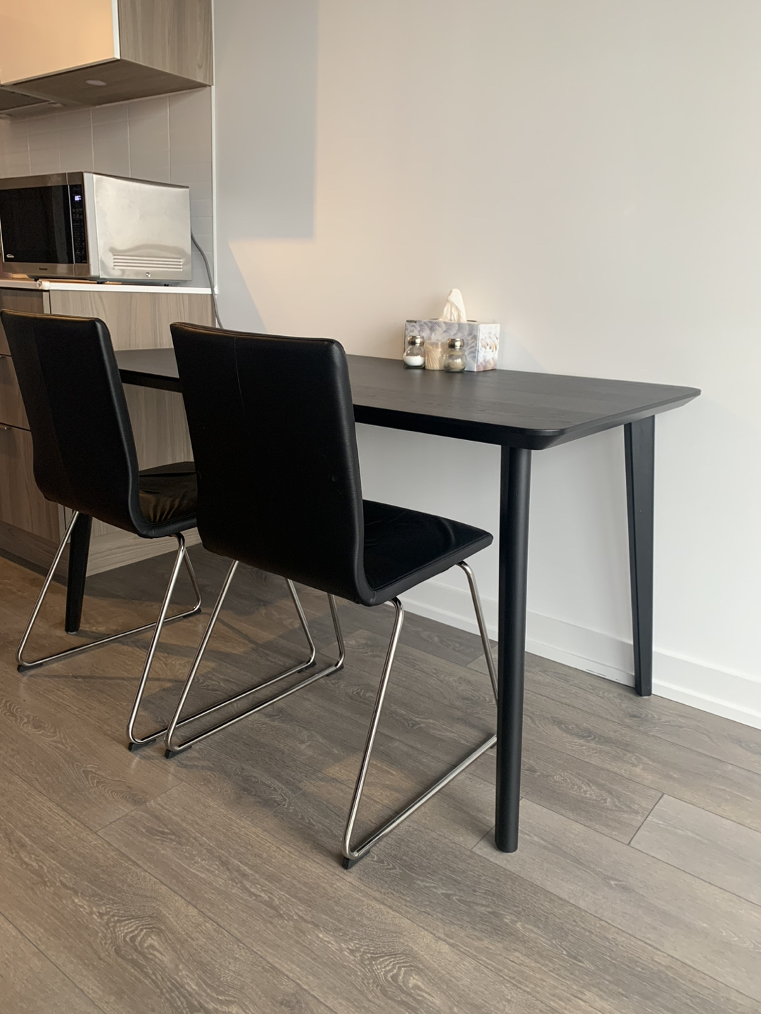 Dining black table and chairs set (or separate)