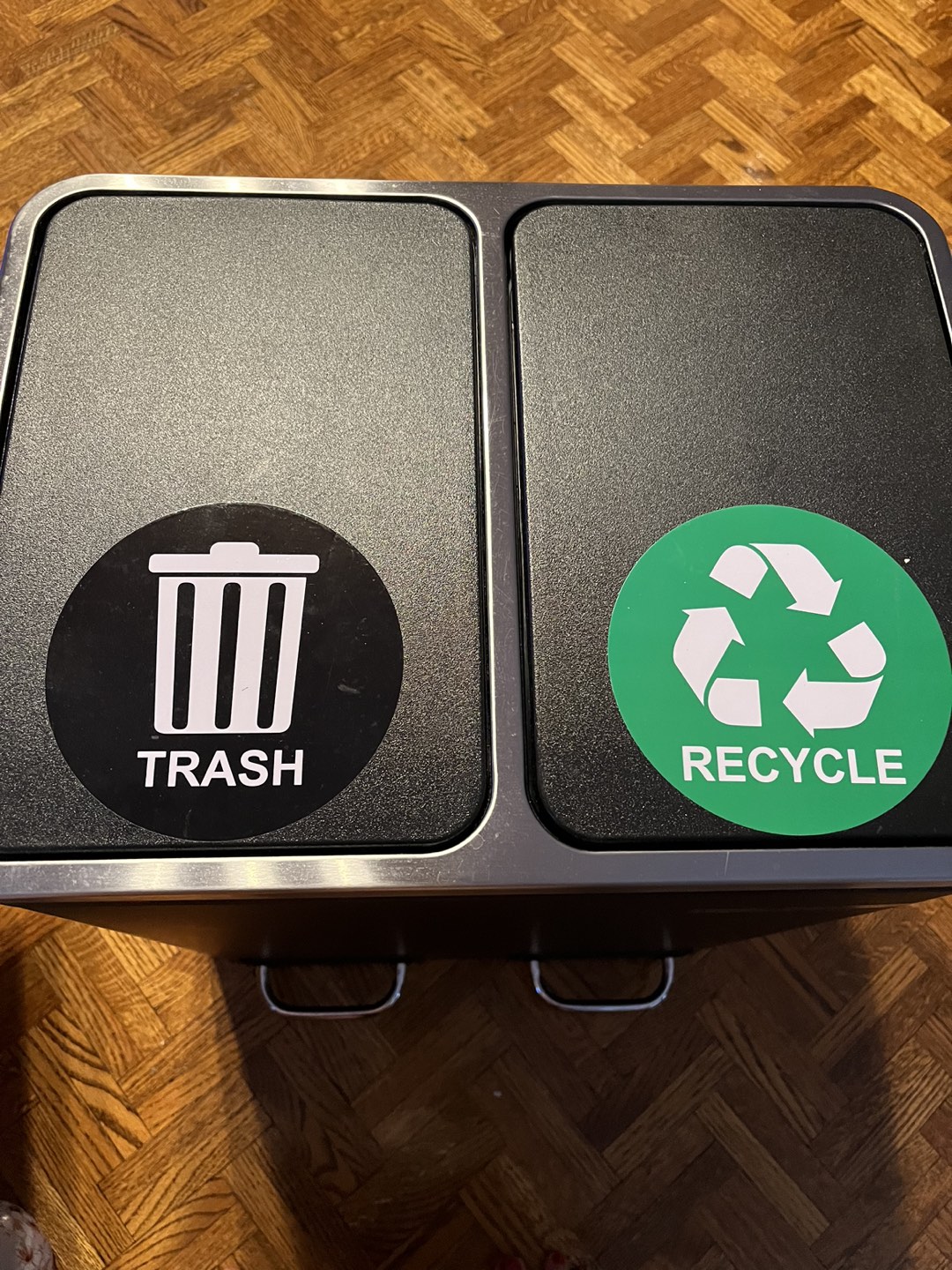 Two section garbage bin thumbnail