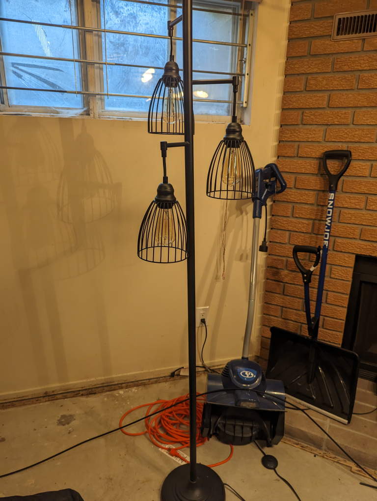 Vintage Industrial standing floor lamp