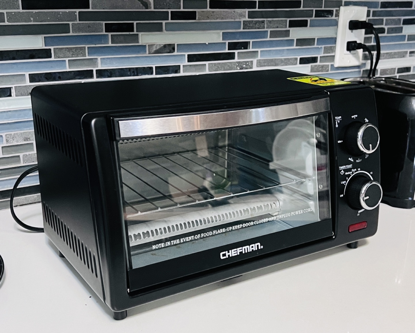Chefman Variable Temperature 4 Slice Toaster Oven - Black