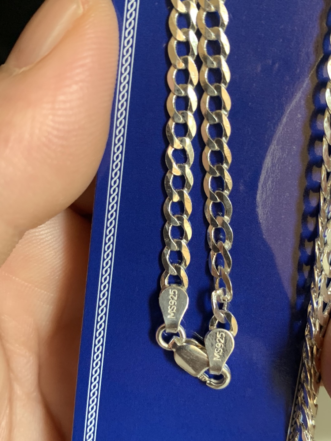 Italy 925 Silver Necklace - photo 3