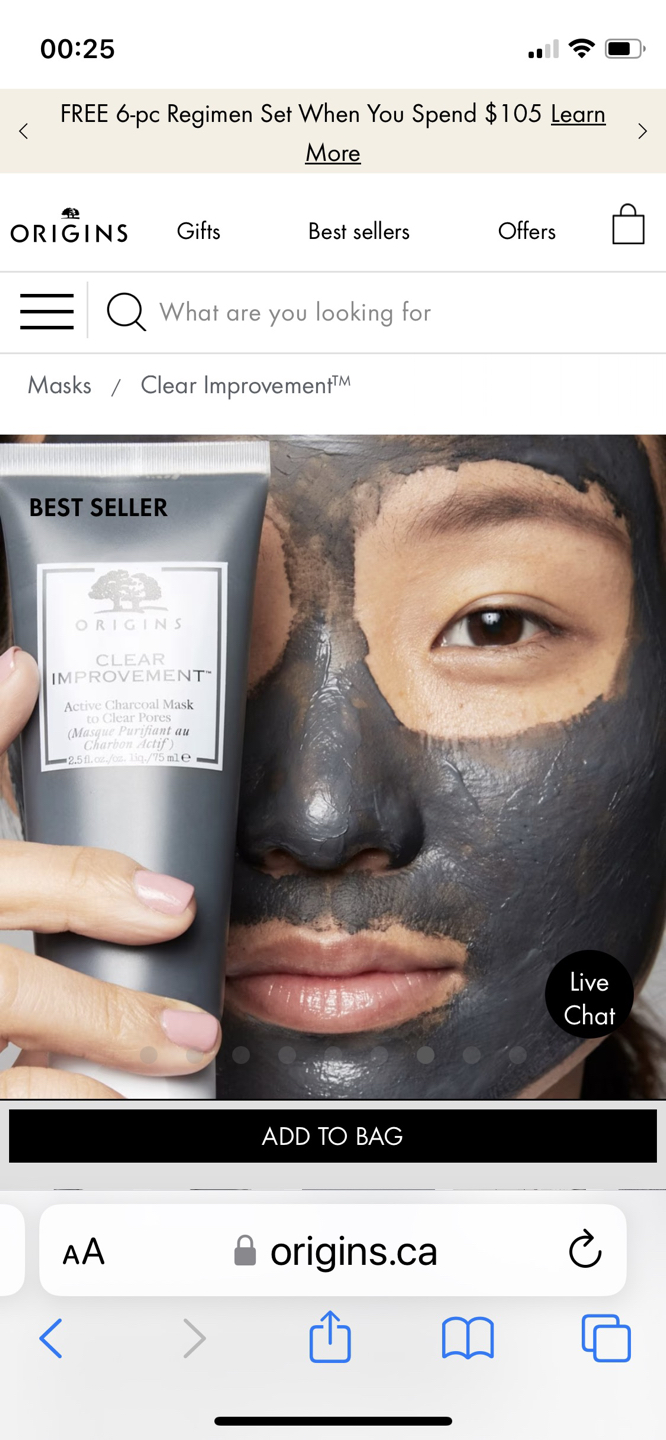 Origins clear improvement charcoal mask - photo 2