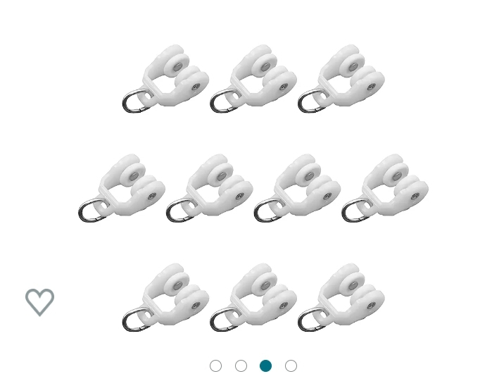 New 50 pcs curtain track rollers image indicator(3)