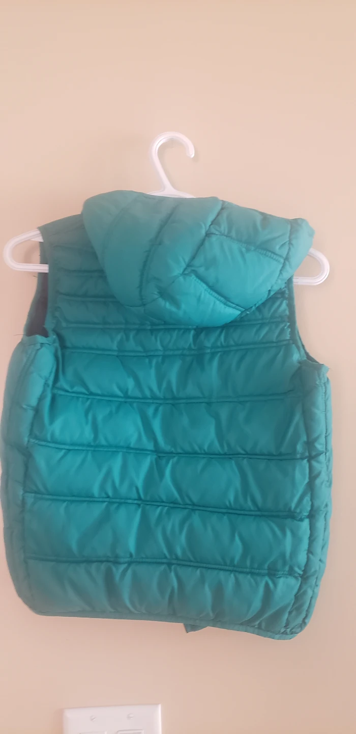 boys green vest with hoodie - photo 3