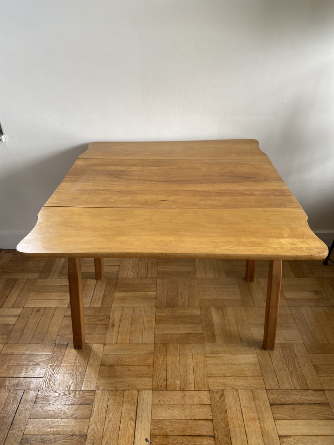 Solid Wood Drop Leaf Dining Table - photo 3