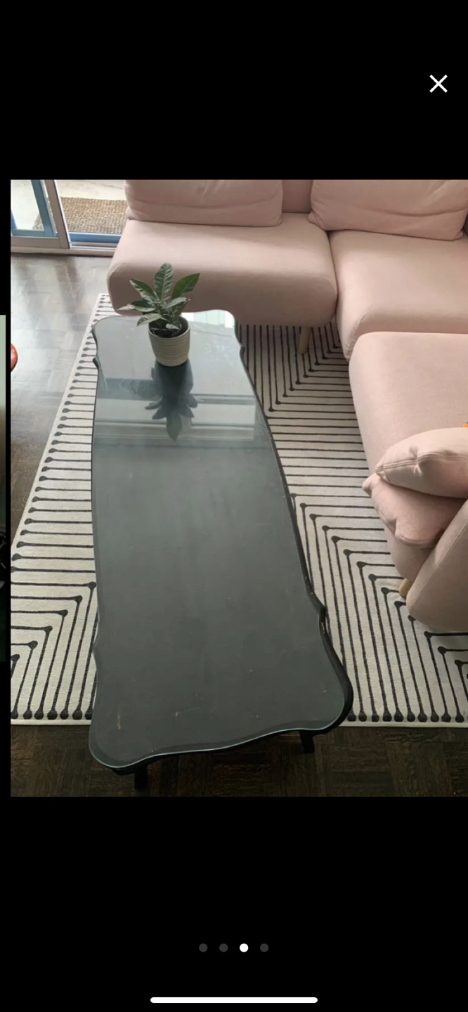 Beveled Glass coffee table
