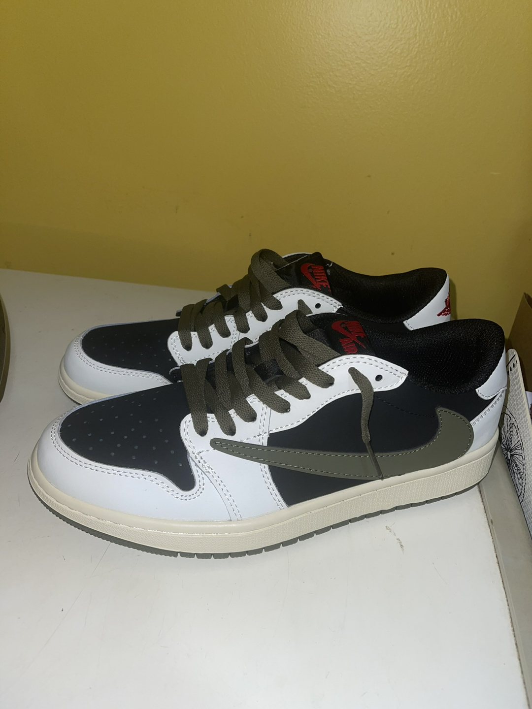 Nike Air 9 Jordan 1 Olive Force Black Mocha Men’s Dunk Low High image indicator(4)