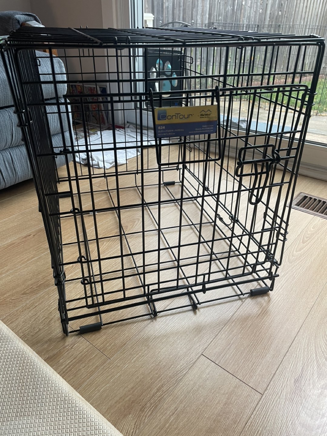 Small dog cage without base
